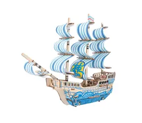 Woodcraft Drevené 3D puzzle Loď zo sna / 71 dielikov/ od 8 rokov / Obtiažnosť: jednoduchá
