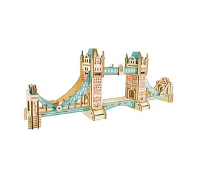 Woodcraft Drevené 3D puzzle Tower Bridge / 105 dielikov / od 8 rokov / Obtiažnosť: jednoduchá