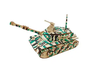 Woodcraft Drevené 3D puzzle Veľký tank / 154 dielikov / od 8 rokov / Obtiažnosť: jednoduchá