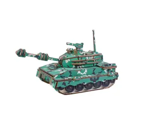Woodcraft Drevené 3D puzzle Stredný tank / 137 dielikov / od 8 rokov / Obtiažnosť: jednoduchá