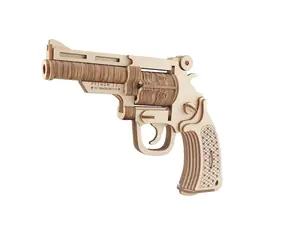 Woodcraft Drevené 3D puzzle Revolver M19 / 109 dielikov / od 8 rokov / Obtiažnosť: jednoduchá