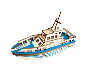 Woodcraft Drevené 3D puzzle Loď / 33 dielikov / od 8 rokov / Obtiažnosť: jednoduchá