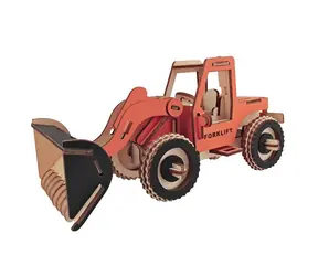 Woodcraft Drevené 3D puzzle Bager / 79 dielikov / od 8 rokov / Obtiažnosť: jednoduchá