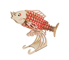 Woodcraft Drevené 3D puzzle Kapor / 156 dielikov / od 8 rokov / Obtiažnosť: jednoduchá