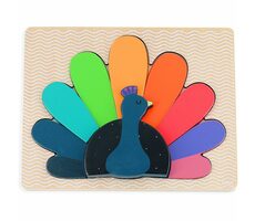 Vilac Vkladacie puzzle Páv / od 2 rokov