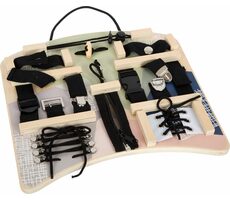 Small Foot Motorická doska so spojovacími a viazacími prvkami / od 3 rokov