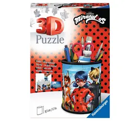 Ravensburger Stojan na ceruzky Miraculous: Kúzelná Lienka a Čierny kocúr / 54 dielikov / od 6 rokov