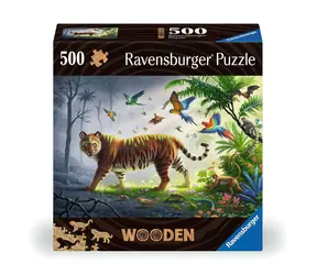 Ravensburger Drevené puzzle Tiger v džungli /500 dielikov/ od 14 rokov