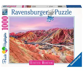 Ravensburger Dych vyrážajúce hory Dúhové hory Čína / 1000 dielikov / od 14 rokov
