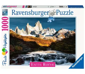 Ravensburger Dych vyrážajúce hory Mount Fitz Roy Patagónia / 1000 dielikov / od 14 rokov