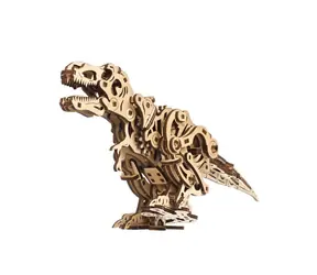 Ugears 3D drevené mechanické puzzle Tyrannosaurus Rex / od 14 rokov / 249 dielikov / Obtiažnosť: stredná
