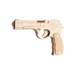 Woodcraft Drevené 3D puzzle Beretta M9 / 18 dielikov / od 14 rokov / Obtiažnosť: jednoduchá 