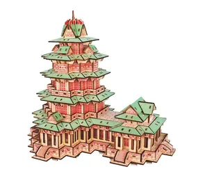 Woodcraft Drevené 3D puzzle YueJiang Tower