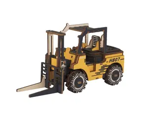 Woodcraft Drevené 3D puzzle Vysokozdvižný vozík / 96 dielikov / od 8 rokov / Obtiažnosť: jednoduchá 