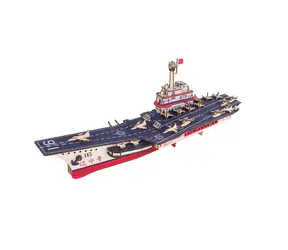 Woodcraft Drevené 3D puzzle Lietadlová loď Liaoning