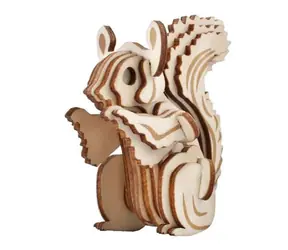 Woodcraft Drevené 3D puzzle Veverička / 22 dielikov / od 8 rokov / Obtiažnosť: jednoduchá 