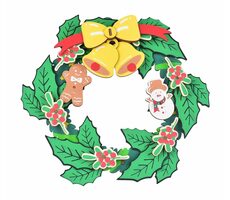 Woodcraft Drevené 3D puzzle Vianočný veniec / 37 dielikov / od 8 rokov / Obtiažnosť: jednoduchá 