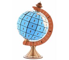 Woodcraft Drevené 3D puzzle Glóbus / 128 dielikov / od 8 rokov / Obtiažnosť: jednoduchá 
