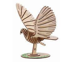 Woodcraft Drevené 3D puzzle Holub / 46 dielikov / od 8 rokov / Obtiažnosť: jednoduchá 