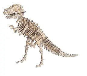 Woodcraft Drevené 3D puzzle Tyrannousaurus / 29 dielikov / od 8 rokov / Obtiažnosť: jednoduchá 