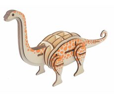 Woodcraft Drevené 3D puzzle Brontosaurus / 36 dielikov / od 8 rokov / Obtiažnosť: jednoduchá 