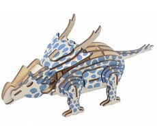 Woodcraft Drevené 3D puzzle Achelousaurus / 54 dielikov / od 8 rokov / Obtiažnosť: jednoduchá 