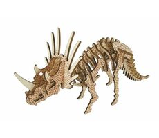 Woodcraft Drevené 3D puzzle Triceratops / 36 dielikov / od 8 rokov / Obtiažnosť: jednoduchá 