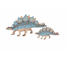 Woodcraft Drevené 3D puzzle Stegosarus 2v1 / 27 dielikov / od 8 rokov / Obtiažnosť: jednoduchá 