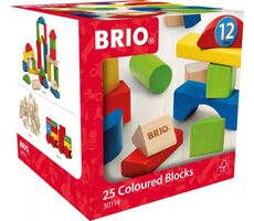 Brio Farebné kocky 25 dielikov / od 12 mesiacov 