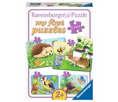 Ravensburger Moje prvé puzzle Roztomilé záhradné zvieratká 2/4/6/8 dielikov / od 2 rokov 