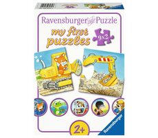 Ravensburger Moje prvé puzzle Zvieracie stavenisko 9x2 dielikov / od 2 rokov 