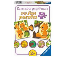 Ravensburger Moje prvé puzzle Zvieratká a mláďatá 9x2 dielikov / od 2 rokov 
