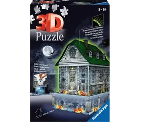 Ravensburger 3D Puzzle Strašidelný dom (Nočná edícia) / 216 dielikov / od: 5 rokov