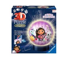 Ravensburger 3D Puzzle-Ball Gabby's Dollhouse (Nočná edícia) / 72 dielikov / od: 6 rokov