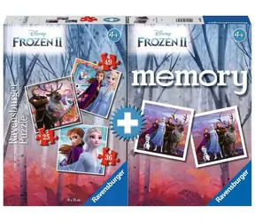 Ravensburger Disney: Ľadové kráľovstvo 2 Pexeso + 25/36/49 dielikov / od 4 rokov 