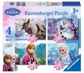 Ravensburger Disney: Ľadové kráľovstvo 2 4 v 1 - 12+16+20+24 dielikov / od 3 rokov 