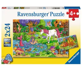 Ravensburger Roztomilé fantasy motívy / 2x24 dielikov / od 4 rokov 