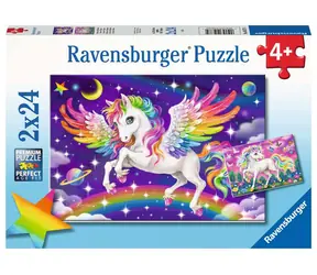Ravensburger Jednorožec a Pegas / 2x24 dielikov / od 4 rokov 