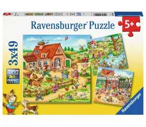 Ravensburger Prázdniny na vidieku / 3x49 dielikov / od 5 rokov 