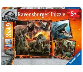 Ravensburger Jurský svet: Padlé kráľovstvo / 3x49 dielikov / od 5 rokov 
