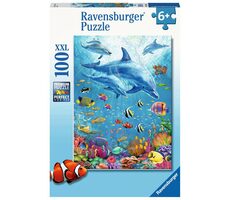 Ravensburger Medzi delfínmi / 100 dielikov / od 6 rokov 