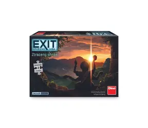 Dino Exit Úniková hra s puzzle: Stratený chrám - Párty hra / Dĺžka hry: 90 minút / Počet hráčov: 1-4 / od 12 rokov