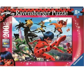 Ravensburger Miraculous: Kúzelná Lienka a Čierny kocúr - 200 dielikov / od 8 rokov 