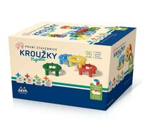 SEVA Krúžky najväčšie 4 farby / 96 dielikov / od 1 roku