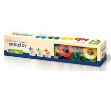 SEVA Krúžky pre najmenších 4 farby / 32 dielikov / od 1 roka