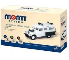 SEVA Stavebnica Monti Unprofor Ambulancia / 30 dielikov / mierka: 1:35 / od 6 rokov