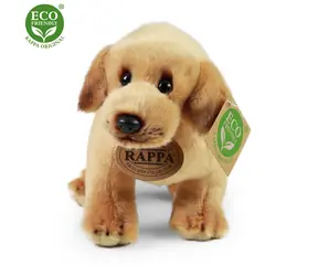 Rappa Plyšový pes Labrador stojaci 20 cm / ECO-FRIENDLY / od 0 mesiacov