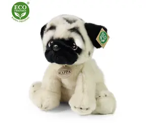 Rappa Plyšový pes Mops 30 cm / ECO-FRIENDLY / od 0 mesiacov