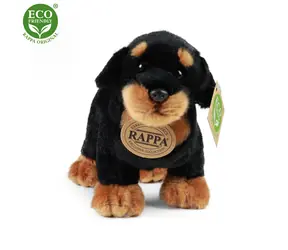Rappa Plyšový pes Rotvajler stojaci 18 cm / ECO-FRIENDLY / od 0 mesiacov