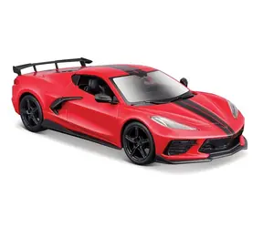 Maisto Chevrolet Corvette Stingray Coupe 2020 červená / mierka: 1:24 / od 3 rokov